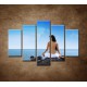 Obrazy na stenu - Relax pri mori - 5dielny 150x100cm