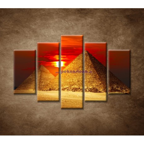 Obrazy na stenu - Pyramídy - 5dielny 150x100cm
