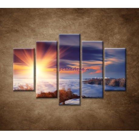 Obrazy na stenu - Slnko na horách - 5dielny 150x100cm