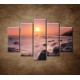 Obrazy na stenu - Východ slnka na pobreží - 5dielny 150x100cm