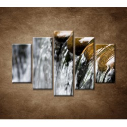 Obrazy na stenu - Tečúci potok - 5dielny 150x100cm