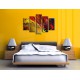 Obrazy na stenu - Zmes farieb - 5dielny 150x100cm