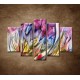 Obrazy na stenu - Abstraktný kvet - 5dielny 150x100cm