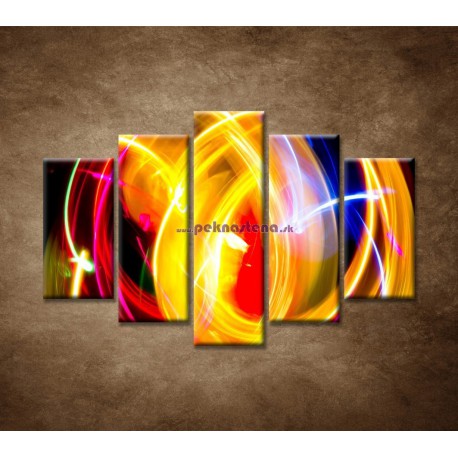 Obrazy na stenu - Disco svetlo - 5dielny 150x100cm