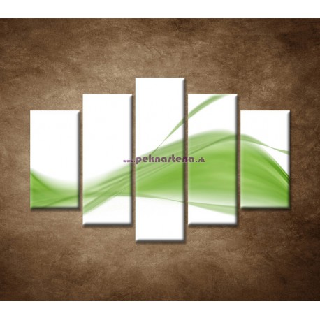 Obrazy na stenu - Zelený dym - 5dielny 150x100cm