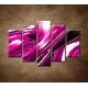Obrazy na stenu - 3D fialová abstrakcia - 5dielny 150x100cm