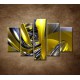 Obrazy na stenu - Žltá abstrakcia - 5dielny 150x100cm