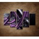 Obrazy na stenu - Fialové umenie - 5dielny 150x100cm