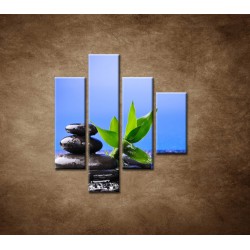 Obrazy na stenu - Bambusový výhonok - 4dielny 80x90cm