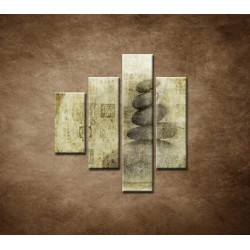 Obrazy na stenu - Zen - Mantra - 4dielny 80x90cm