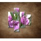 Obrazy na stenu - Nežné tulipány - 4dielny 80x90cm