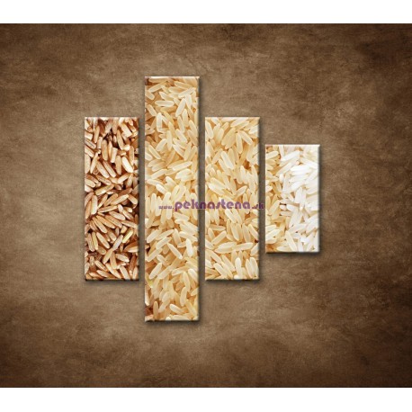 Obrazy na stenu - Tri druhy ryže - 4dielny 80x90cm