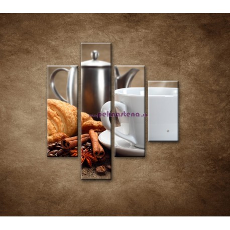 Obrazy na stenu - Raňajky - 4dielny 80x90cm