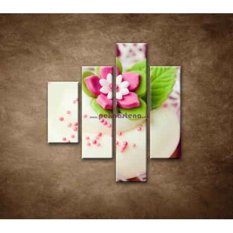 Obrazy na stenu - Svadobné koláčiky - 4dielny 80x90cm