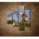 Obrazy na stenu - Veterný mlyn - 4dielny 80x90cm