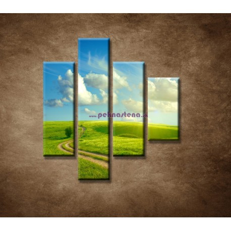 Obrazy na stenu - Letná krajina - 4dielny 80x90cm