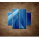 Obrazy na stenu - Modrá abstrakcia - 4dielny 100x90cm