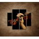 Obrazy na stenu - Hráč na husle - 4dielny 100x90cm