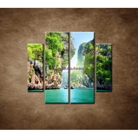 Obrazy na stenu - Raj - 4dielny 100x90cm