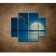 Obrazy na stenu - More v noci - 4dielny 100x90cm
