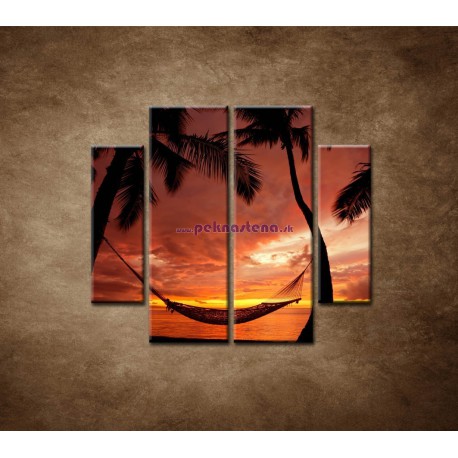 Obrazy na stenu - Odpočinok - 4dielny 100x90cm