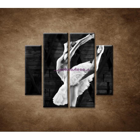 Obrazy na stenu - Baletka - 4dielny 100x90cm