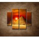 Obrazy na stenu - Pyramídy - 4dielny 100x90cm