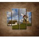 Obrazy na stenu - Veterný mlyn - 4dielny 100x90cm