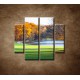 Obrazy na stenu - Park na jeseň - 4dielny 100x90cm