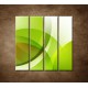 Obrazy na stenu - Zelená abstrakcia - 4dielny 120x120cm