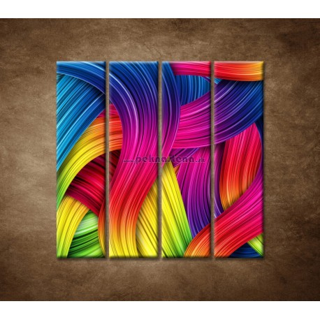 Obrazy na stenu - Farebné pozadie - 4dielny 120x120cm