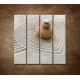 Obrazy na stenu - Kamene a piesok - 4dielny 120x120cm