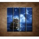 Obrazy na stenu - Búrka na mori - 4dielny 120x120cm