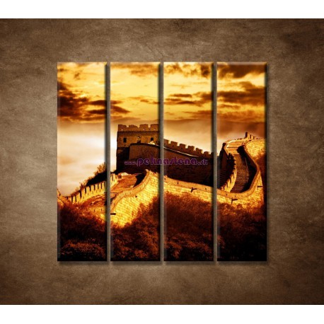Obrazy na stenu - Čínsky múr - 4dielny 120x120cm