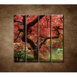 Obrazy na stenu - Japonský javor - 4dielny 120x120cm