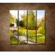 Obrazy na stenu - Zelený park - 4dielny 120x120cm