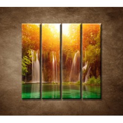 Obrazy na stenu - Vodopád 3 - 4dielny 120x120cm
