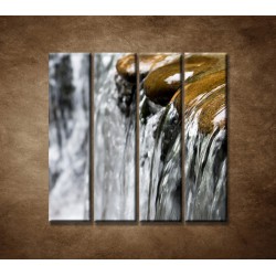 Obrazy na stenu - Tečúci potok - 4dielny 120x120cm