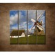 Obrazy na stenu - Veterný mlyn - 4dielny 120x120cm