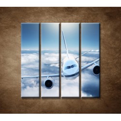Obrazy na stenu - Boeing 747 - 4dielny 120x120cm