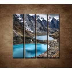 Obrazy na stenu - Tri lagúny - 4dielny 120x120cm