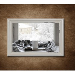 Obraz na stenu - Zimné zátišie - bledý rám