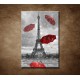 Obrazy na stenu - Červené dáždniky