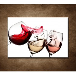 Obrazy na stenu - Tri druhy vína