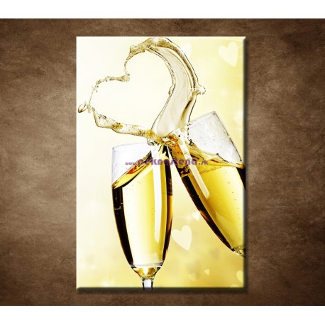 Obrazy na stenu - Srdce z vína