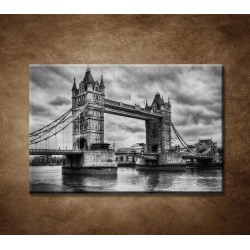Obrazy na stenu - Tower Bridge v retro štýle