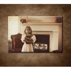 Obrazy na stenu - Dievča a kniha