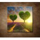 Obrazy na stenu - Stromy v tvare srdca