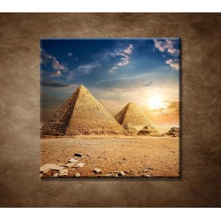 Obrazy na stenu - Západ slnka nad pyramídami