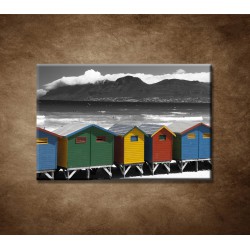 Obrazy na stenu - Farebné chatky